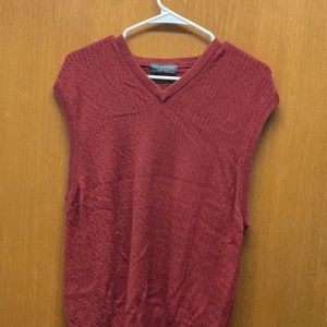 Lyle & Scott Red Vest Size L MENS